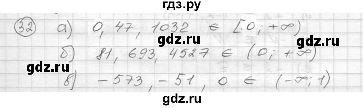 ГДЗ по алгебре 8 класс  Никольский   номер - 32, Решебник №1 к учебнику 2015