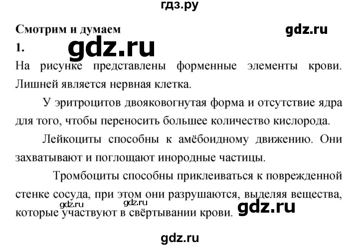 ГДЗ по биологии 8 класс Сухорукова Тетрадь-тренажер Человек. Культура здоровья  страница - 21, Решебник