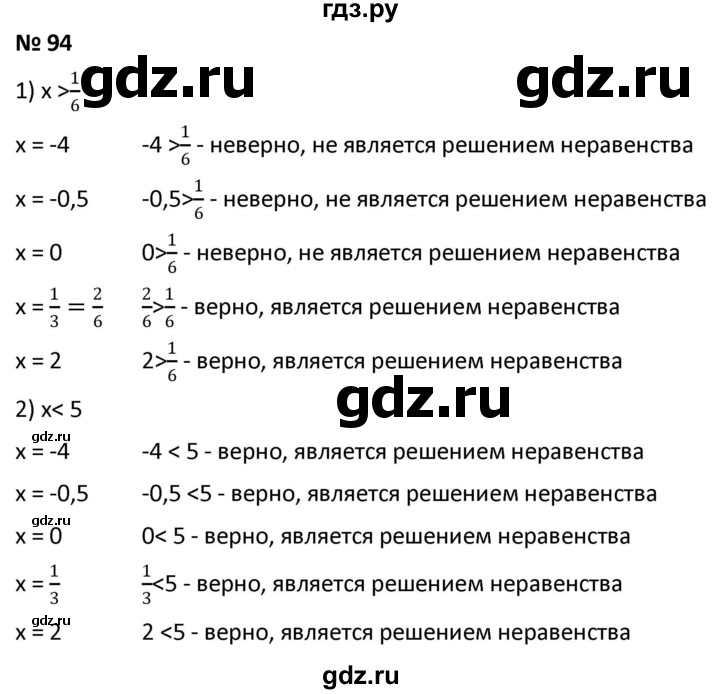 ГДЗ по алгебре 9 класс  Мерзляк   упражнение - 94, Решебник к учебнику 2021